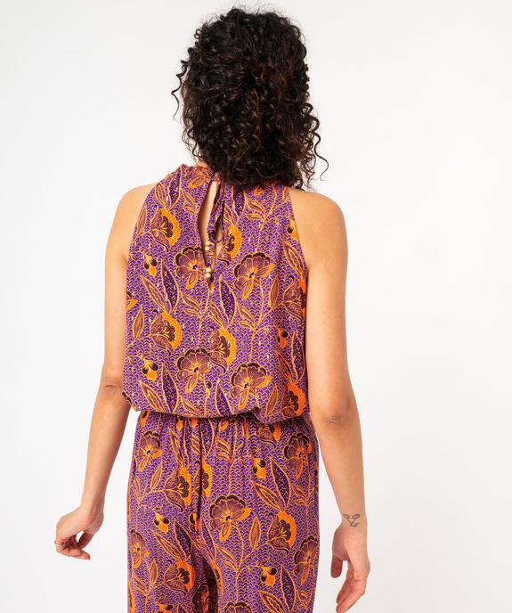 Blouse sans manches fluide à motifs dorés femme vue3 - GEMO(FEMME PAP) - GEMO