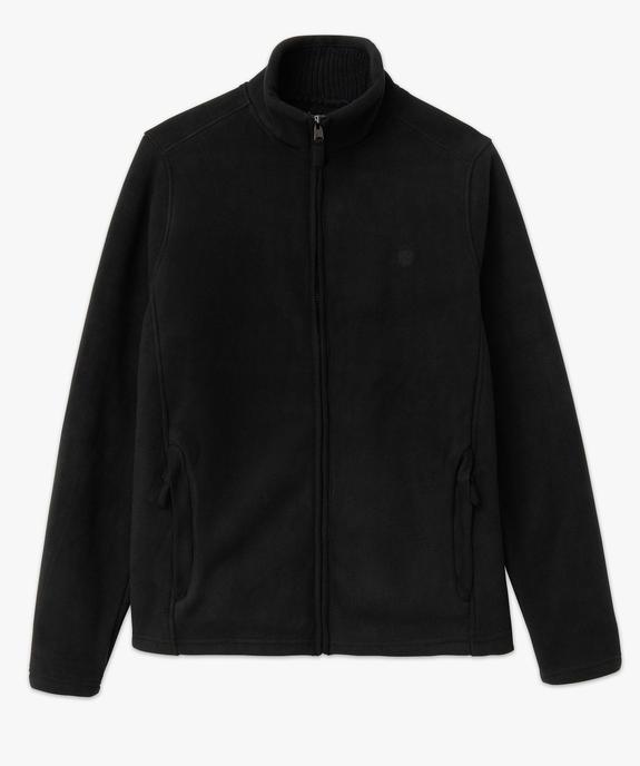 Sweat homme zippé en maille polaire à col doublé vue4 - KENSINGTON - GEMO