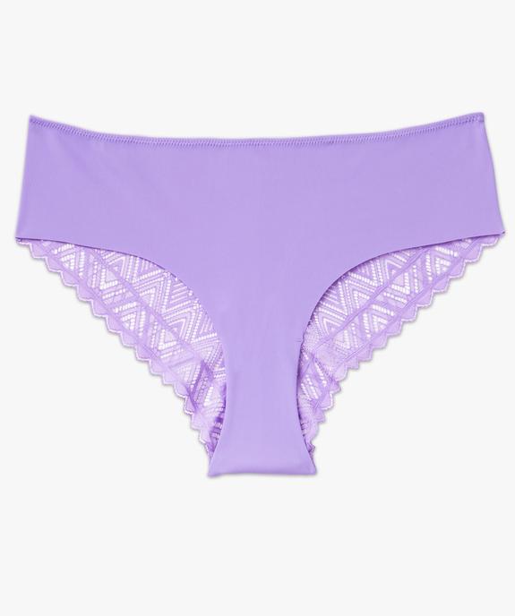 Shorty en microfibre et dentelle femme vue4 - GEMO(HOMWR FEM) - GEMO