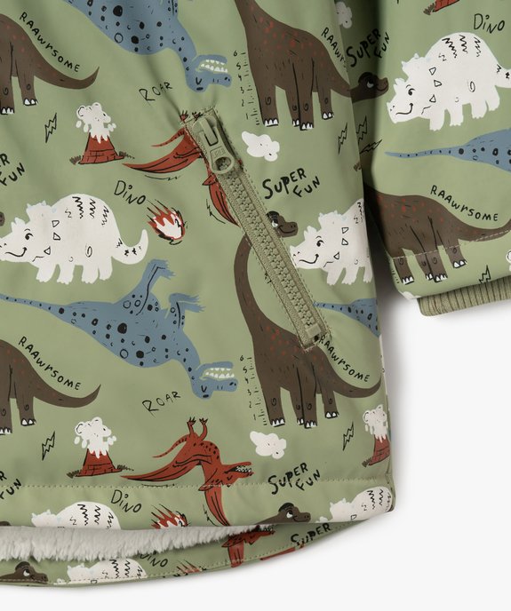 Manteau à capuche imperméable doublé peluche garçon vue6 - GEMO 4G GARCON - GEMO