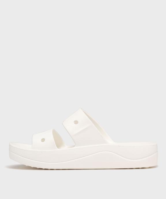 Mules de piscine femme à double brides perforées - Crocs vue3 - CROCS - GEMO