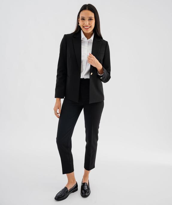 Pantalon de costume en toile femme vue4 - GEMO(FEMME PAP) - GEMO