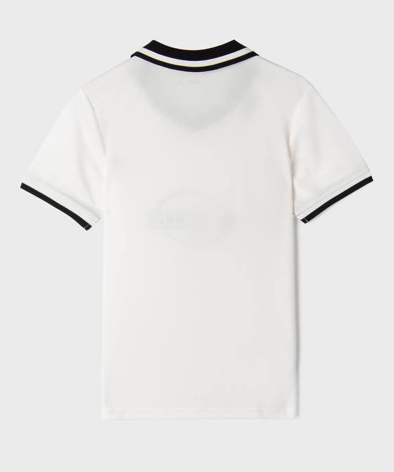 Tee-shirt manches courtes en mesh style maillot de foot garçon vue3 - GEMO (JUNIOR) - GEMO