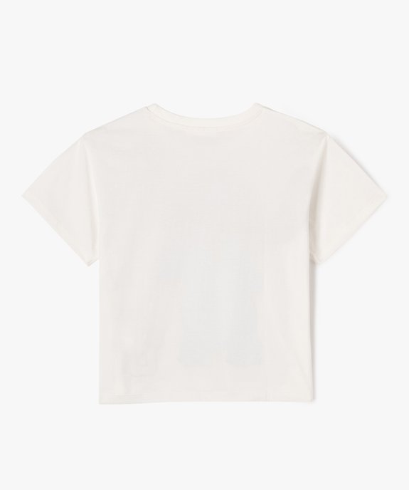 Tee-shirt manches courtes large imprimé fille - Stitch vue3 - LILO & STITCH - GEMO