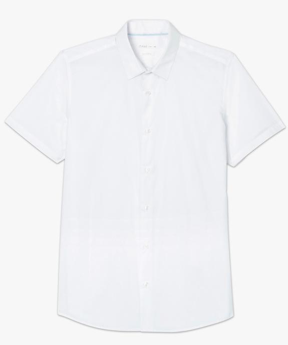 Chemise homme unie à manches courtes - Repassage facile vue4 - GEMO (HOMME) - GEMO
