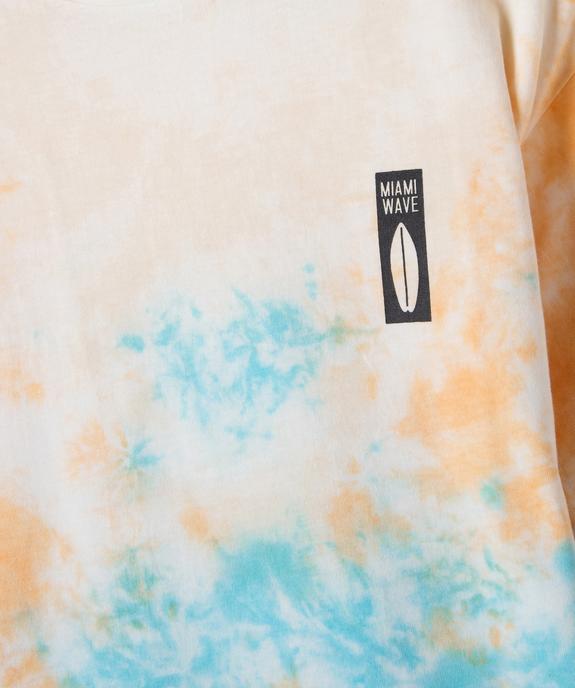 Tee-shirt manches courtes tie-and-dye garçon vue3 - GEMO (JUNIOR) - GEMO