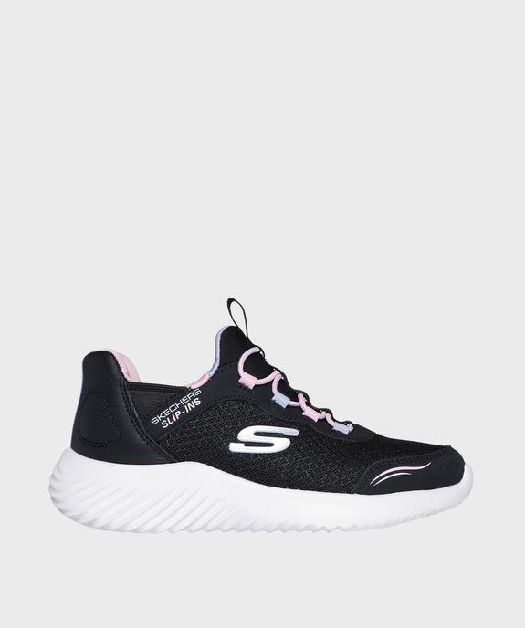 Baskets Slip-ins Bounder faciles à enfiler fille - Skechers vue1 - SKECHERS - GEMO