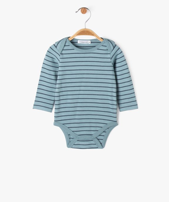Ensemble body + salopette en molleton bébé garçon - LuluCastagnette vue4 - LULUCASTAGNETTE - GEMO