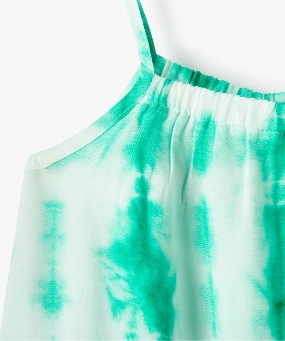 Robe fille à fines bretelles et imprimé tie-and-dye vue2 - GEMO (ENFANT) - GEMO
