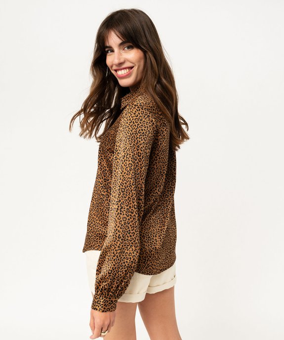 Chemise imprimée en matière satinée femme vue4 - GEMO(FEMME PAP) - GEMO