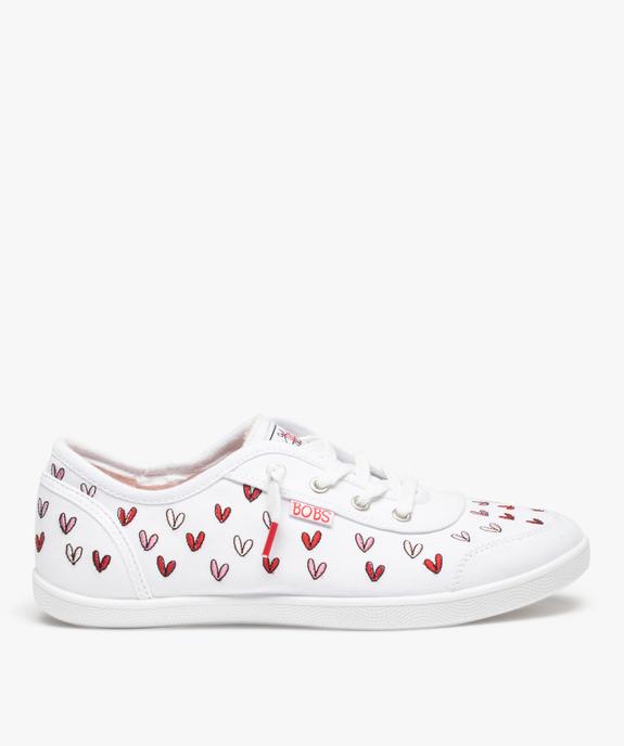 Baskets femme en toile cœurs brodés multicolores  – Skechers x James Goldcrown  vue1 - SKECHERS - GEMO