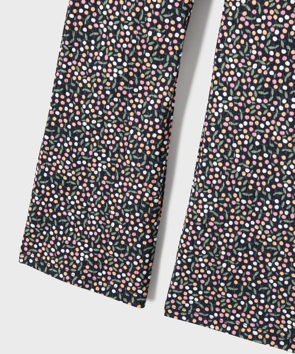 Legging flare en maille côtelée fille vue2 - GEMO 4G FILLE - GEMO
