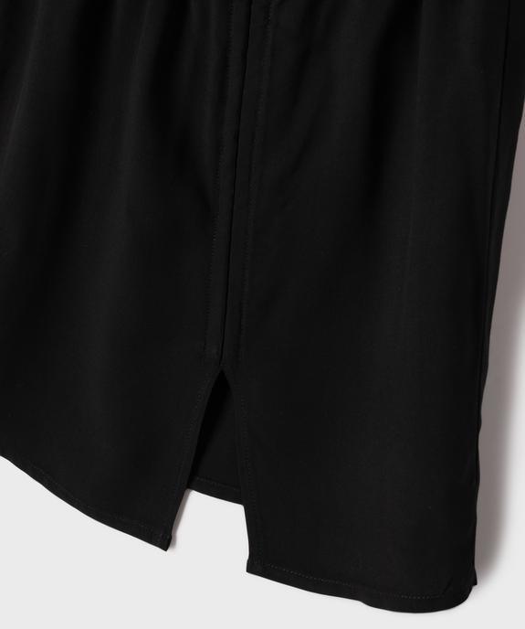 Jupe de plage courte en viscose fine et fluide fille vue2 - GEMO 4G FILLE - GEMO