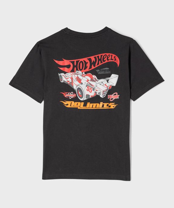 Tee-shirt manches courtes en coton avec imprimé dos garçon - HotWheels vue3 - HOT WHEELS - GEMO