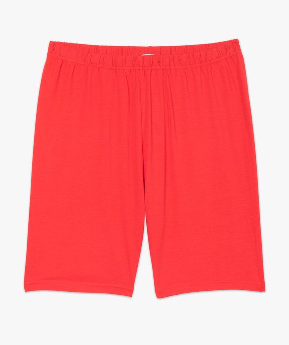 Short femme grande taille en maille à taille élastiquée vue4 - GEMO 4G GT - GEMO