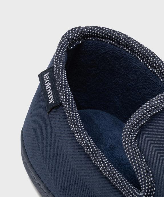 Chaussons enveloppants à motifs chevrons homme - Isotoner vue6 - ISOTONER - GEMO