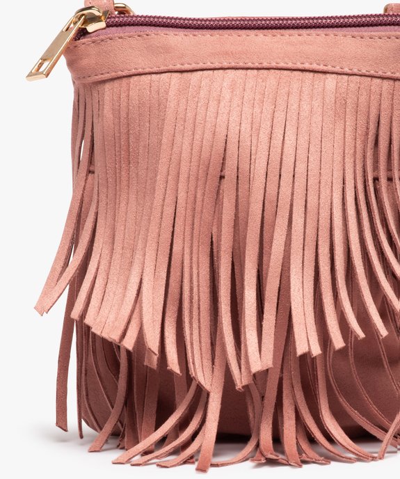 Sac fille à franges toucher velours vue3 - GEMO (ENFANT) - GEMO