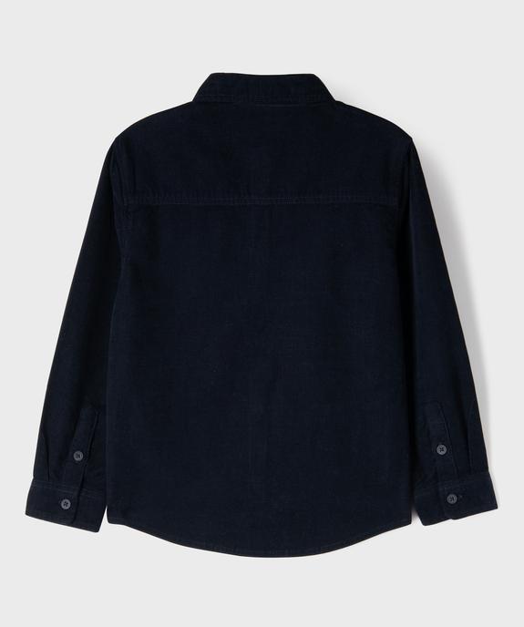 Chemise en velours côtelé garçon - LuluCastagnette vue3 - LULUCASTAGNETTE - GEMO