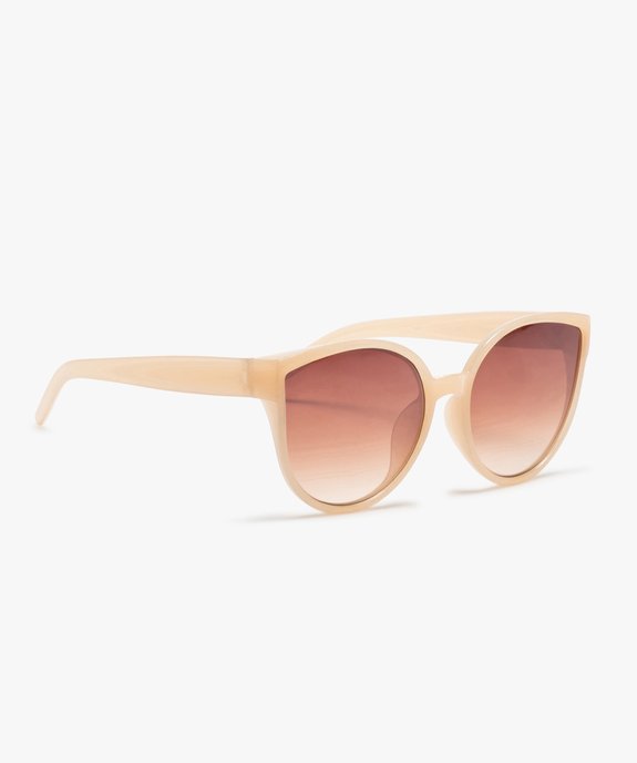 Lunettes de soleil femme forme papillon à grands verres vue1 - GEMO (ACCESS) - GEMO