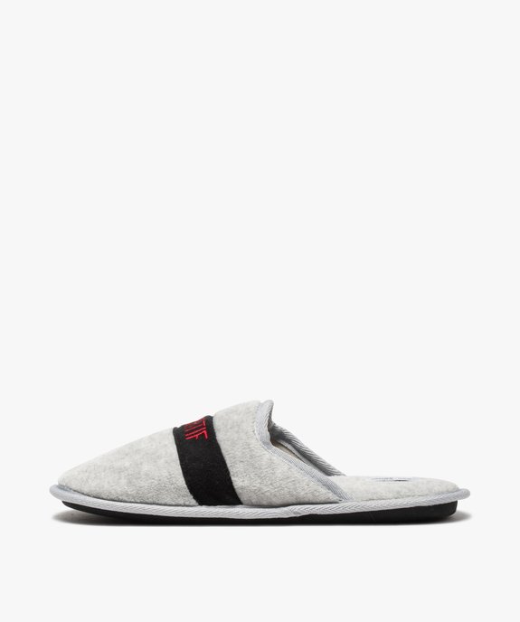 Chaussons homme mules « Sportif du dimanche » – Gemo x Les Vilains Garçons vue4 - VILAINES FILLES - GEMO