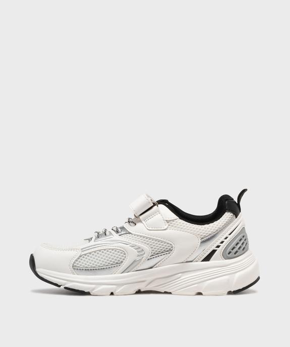 Baskets running à scratch multicolores garçon - 5 Miles vue3 - 5 MILES - GEMO