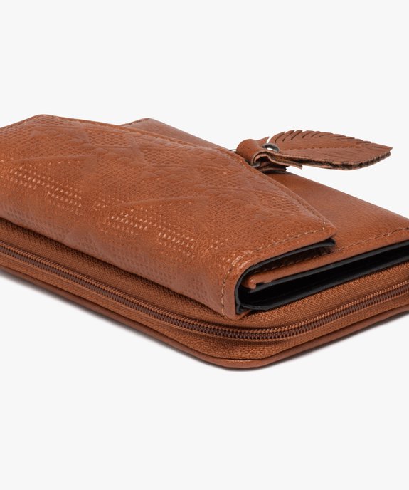 Portefeuille compact avec pampille feuille femme vue2 - GEMO (ACCESS) - GEMO