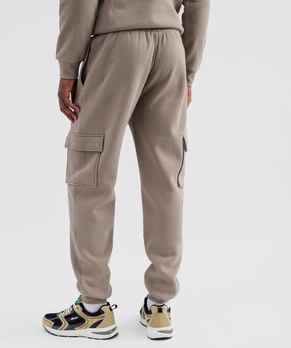 Pantalon de jogging avec poches à rabat homme vue3 - GEMO 4G HOMME - GEMO