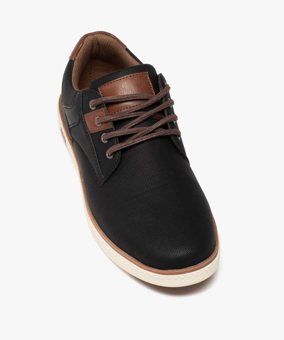 Derbies homme casual à lacets avec semelle contrastante vue5 - GEMO (CASUAL) - GEMO