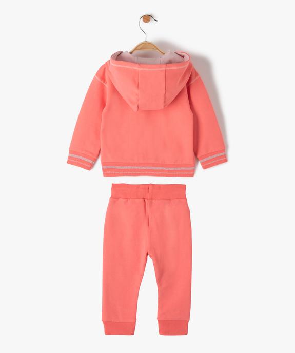 Ensemble bébé fille 2 pièces : pantalon et veste de jogging - Camps United vue3 - CAMPS UNITED - GEMO
