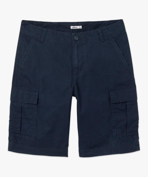 Bermuda cargo en toile homme vue7 - GEMO 4G HOMME - GEMO