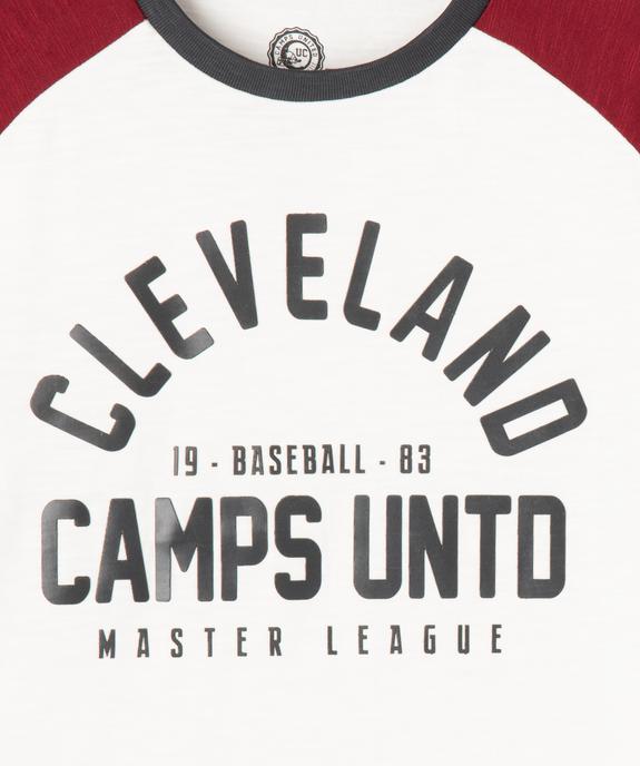 Tee-shirt manches longues avec inscription garçon - Camps United vue2 - CAMPS GEMO FOR GOOD - GEMO