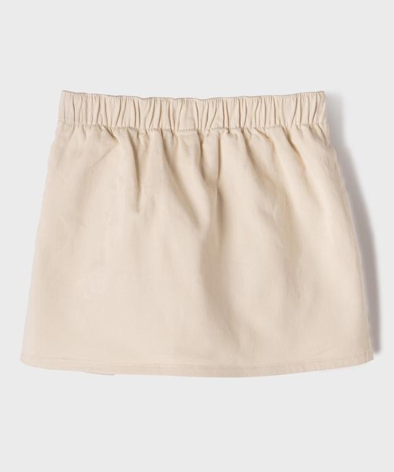 Jupe short en coton fille - LuluCastagnette x Alizée vue3 - LULU CASTAGNETTE G4G D - GEMO
