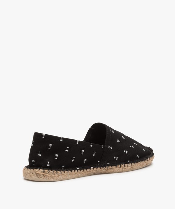 Espadrilles homme en coton bio imprimé palmiers - Mieux vue4 - GEMO 4G HOMME - GEMO