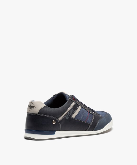 Baskets homme unies tendance denim - Lee Cooper vue4 - LEE COOPER - GEMO