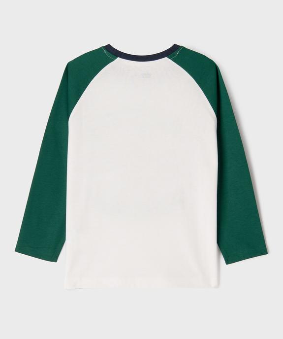 Tee-shirt manches longues en coton imprimé garçon vue3 - GEMO (ENFANT) - GEMO