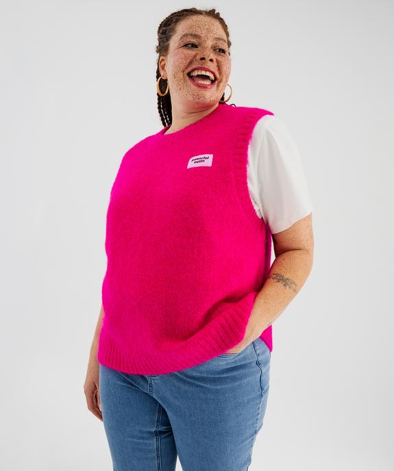 Pull sans manches femme grande taille vue1 - GEMO (G TAILLE) - GEMO