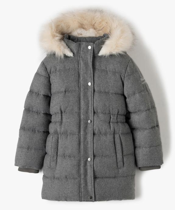 Parka fille avec doublure chaude et capuche fantaisie vue1 - GEMO (ENFANT) - GEMO