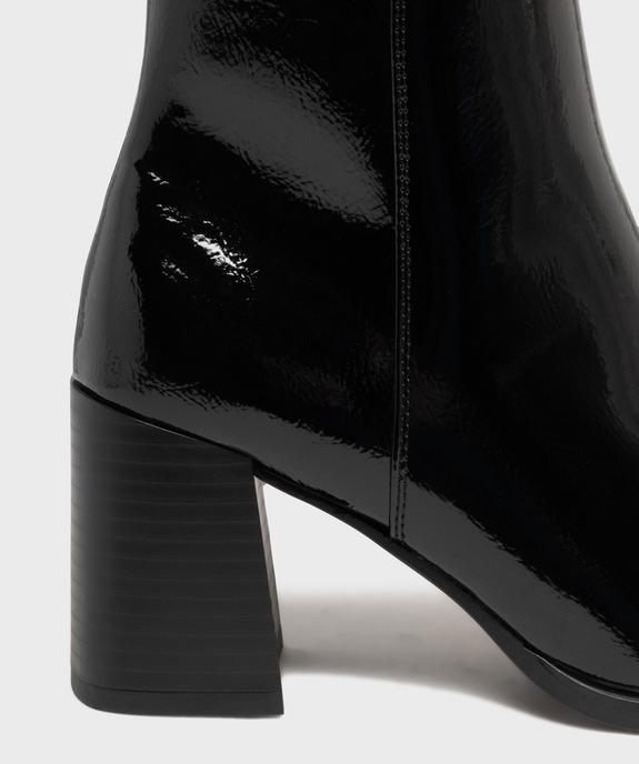 Boots à talon large et bout carré femme vue13 - FOLLOW ME - GEMO