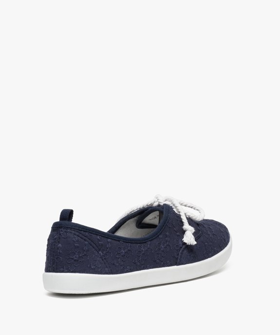 Ballerines en toile avec lacets cordelette femme - Valentina Baldano vue6 - VALENTINA BALDA - GEMO