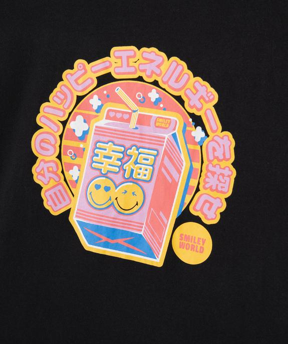 Tee-shirt manches courtes motif Smiley fille - Smiley World vue2 - SMILEY WORLD - GEMO