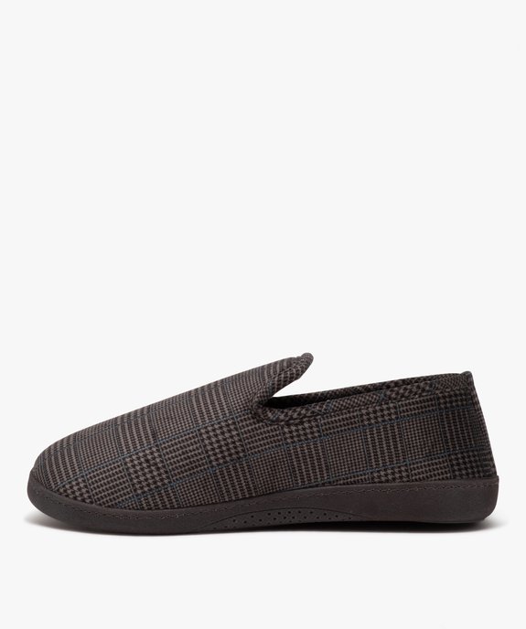 Chaussons homme pantoufles à motif Prince de Galles - Isotoner vue3 - ISOTONER - GEMO