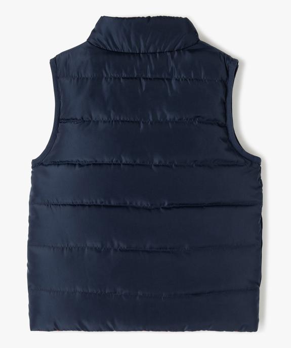 Doudoune garçon sans manches réversible et déperlante avec rembourrage en fibres recyclées vue5 - GEMO 4G GARCON - GEMO