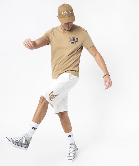 Bermuda en maille intérieur bouclette homme - Camps United vue5 - CAMPS - GEMO