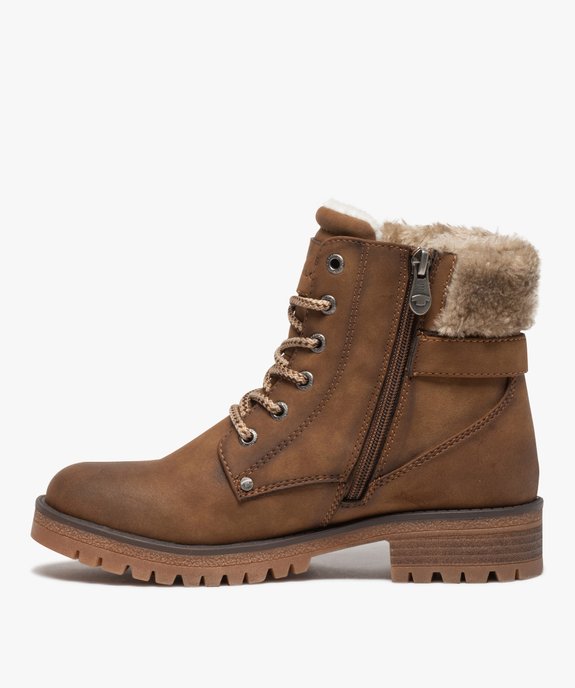 Boots fourrées femme à semelle crantée – Tom Tailor vue3 - TOM TAILOR - GEMO