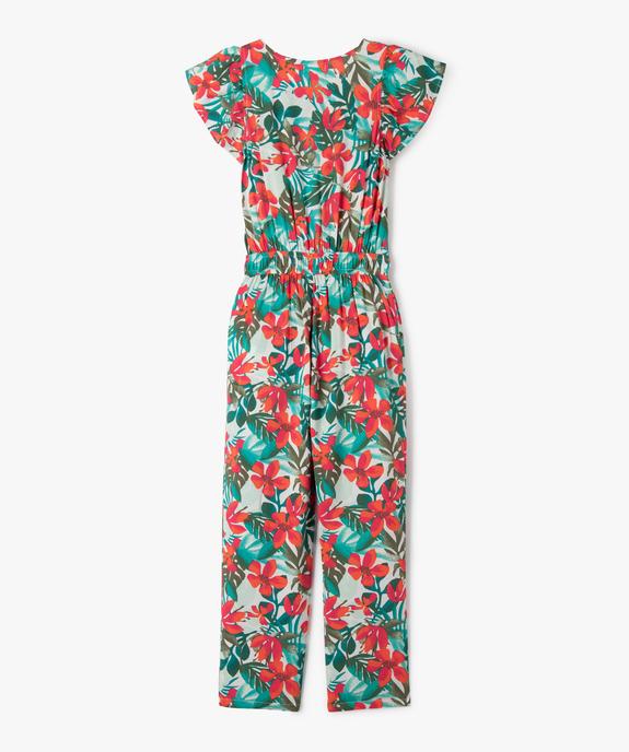 Combinaison pantalon fluide à manches volantées fille vue3 - GEMO 4G FILLE - GEMO