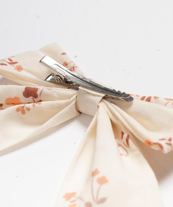 Barrette cheveux avec noeud à motifs fleuris vue2 - GEMO (ACCESS) - GEMO