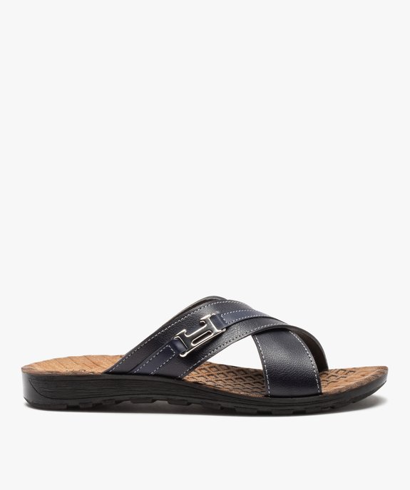 Mules homme confort à brides croisées vue1 - GEMO (CASUAL) - GEMO
