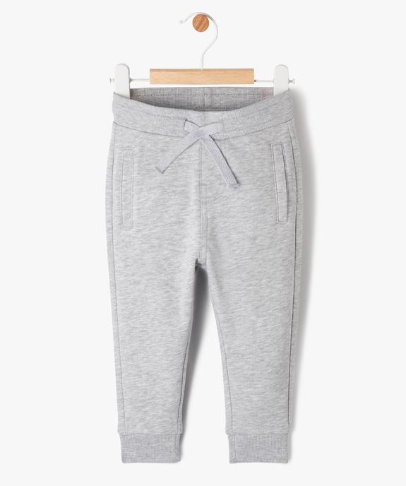 Pantalon de jogging avec ceinture bord-côte bébé garçon vue1 - GEMO 4G BEBE - GEMO