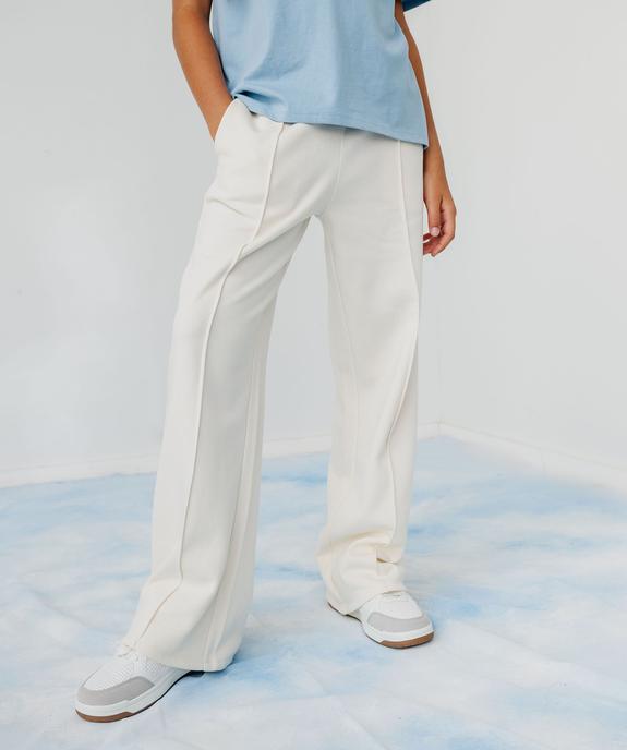 Pantalon de jogging coupe large taille élastique fille vue5 - GEMO 4G FILLE - GEMO