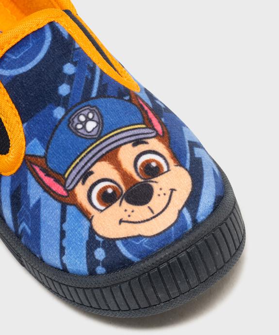 Chaussons pantoufles en velours imprimés Chase garçon - La Pat'Patrouille vue6 - PAT PATROUILLE - GEMO
